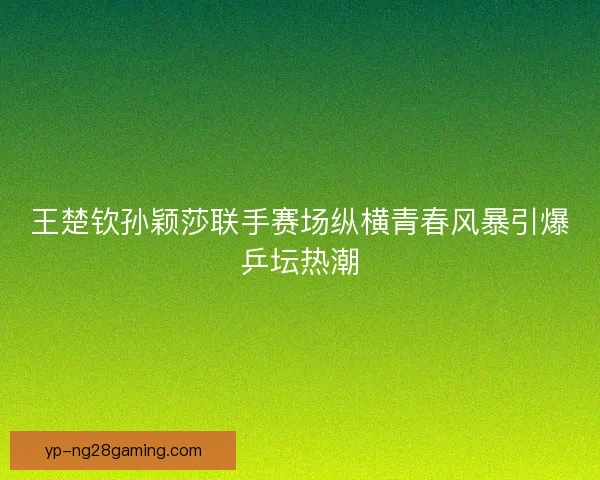 王楚钦孙颖莎联手赛场纵横青春风暴引爆乒坛热潮